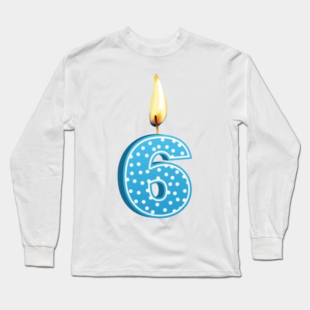 Number 6! Long Sleeve T-Shirt by SWON Design